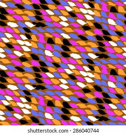 Hand drawn pattern with colorful hand painted dots, various organic shapes and marks. Vector texture for print in organic colors for fall winter fashion. Inspiring background in