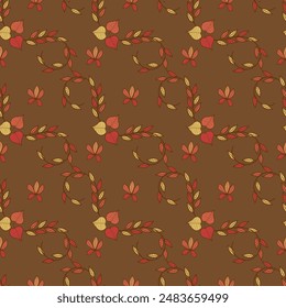 Hand drawn pattern design for fall season