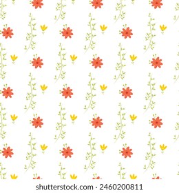 Hand drawn pattern design for summertime season
