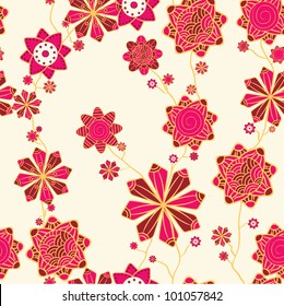 Hand drawn pattern flower