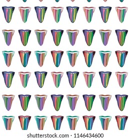Hand Drawn pattern with lgbt girl or woman with rainbow tongue in psychodelic style. Illustrations Drawing Vector Sketch for textile, print, postcard,  poster, background, book, t-shirt, wallpaper