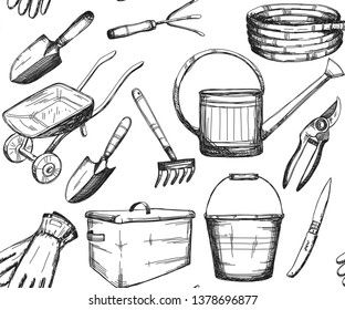 Hand drawn pattern, vector