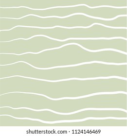 Hand drawn pattern with white waves
