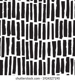 Hand Drawn Patterns Doodle Design with lines. Stripe seamless vector pattern.