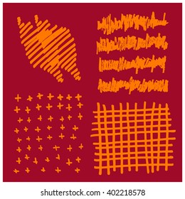 Hand Drawn Patterns Vector Design 