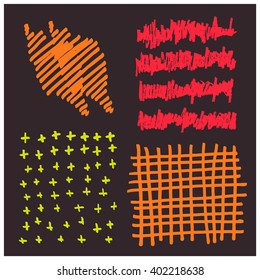 Hand Drawn Patterns Vector Design 
