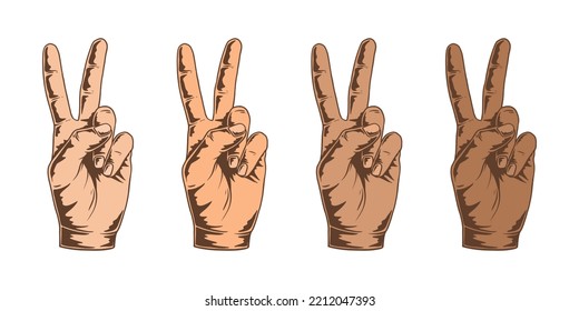 Hand Drawn Peace Design Illustration