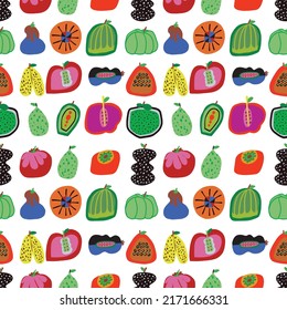 Arte de diseño de patrones de melocotón dibujado a mano 