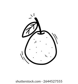 Hand Drawn Pear Illustration. Doodle Vector. Isolated on White Background - EPS 10 Vector
