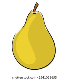 Hand drawn Pear Vector Illustration for Graphic Design Projects