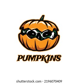 hand drawn peeking skull pumpkin vector