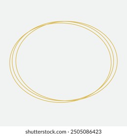 Hand gezeichnet und Stift zeichnen Kreis und Runde Linie Symbol. Flacher Stil einzeln auf weißem Hintergrund. Handgeschriebene Kreis-Vektorgrafik.