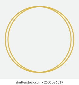 Dibujado a mano y dibujar círculo y icono de línea redonda. Estilo plano aislado sobre fondo blanco. Ilustración vectorial circular manuscrita.