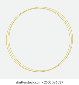 Hand gezeichnet und Stift zeichnen Kreis und Runde Linie Symbol. Flacher Stil einzeln auf weißem Hintergrund. Handgeschriebene Kreis-Vektorgrafik.
