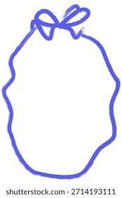 Moldura de arco de linha de caneta desenhada à mão para aniversário e cartão de casamento.