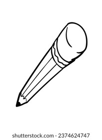 doodle de lápiz dibujado a mano ilustración de 3d