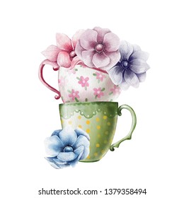 Flower Tea Cup High Res Stock Images Shutterstock