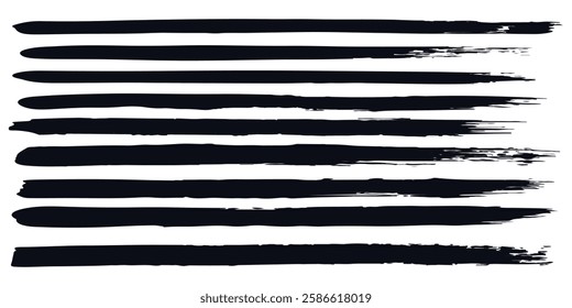 Hand drawn pencil lines and squiggles set. Vector charcoal smears, striketrhoughs and swirls. Doodle style sketchy lines grunge modern