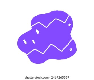 Hand drawn pencil organic shapes with doodle strokes and outlines, squiggles and scribbles. fluid, flowing, irregular elements in trendy colors
