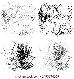 Hand drawn pencil stroke effect. Doodles hatching set. Scribble brush collection, ink sketches. Drawing background for your design. Scrawl elements. Vector.
