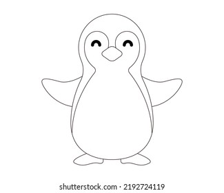 Hand Drawn Penguin Doodle Style Sketch Stock Vector (Royalty Free ...