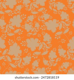 Handgezeichnete Pfingstrose Batik Blume nahtlose Muster