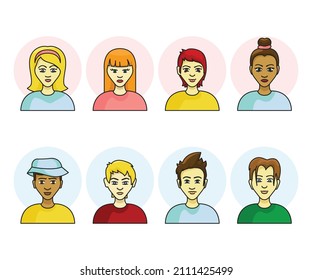 Hand Drawn People Avatar Collection