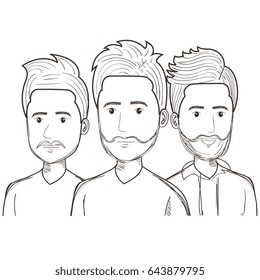 Hand drawn people design