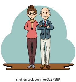 Hand drawn people design