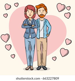 Hand drawn people design