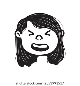 Hand Drawn People Face Doodle Illustration - 16