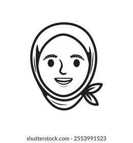 Hand Drawn People Face Doodle Illustration - 08