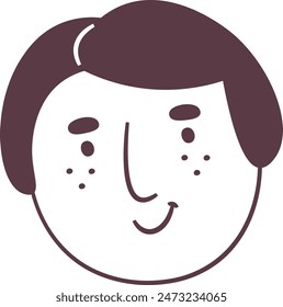 Hand Drawn People Face Vector Illustration