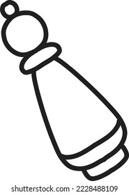 Hand Drawn pepper shaker illustration isolated on background