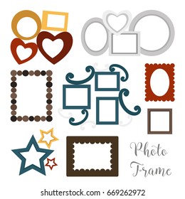 Hand drawn photoframes.