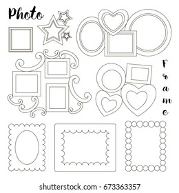 Hand drawn photoframes.