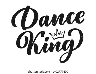 Hand drawn phrase about dance for print, logo and poster design. Lettering quote and creative concept. Vector illustration