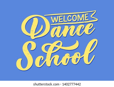 Hand drawn phrase about dance for print, logo and poster design. Lettering quote and creative concept. Vector illustration