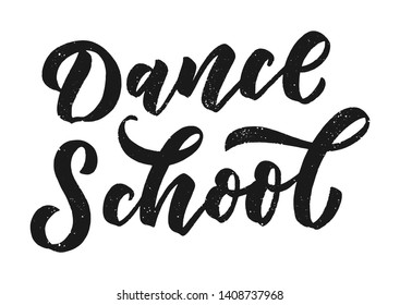 Hand drawn phrase about dance for print, logo and poster design. Lettering quote and creative concept. Vector illustration