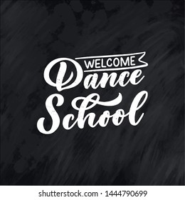 Hand drawn phrase about dance for print, logo and poster design. Lettering quote and creative concept. Vector illustration