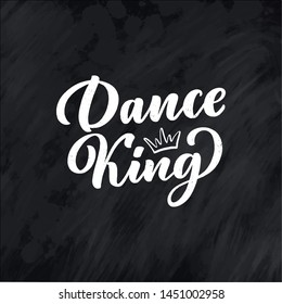 Hand drawn phrase about dance for print, logo and poster design. Lettering quote and creative concept. Vector illustration