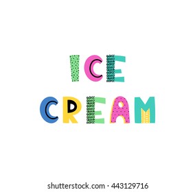 Hand drawn phrase in summer style, vector illustration. Funny card with original typography. Design for prints, shirts and posters.