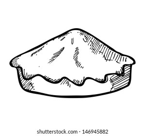 hand drawn pie