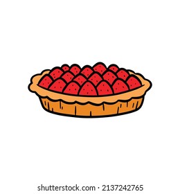 Hand Drawn Pie Doodle Vector Illustration