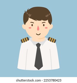 hand drawn pilots of plane illustration