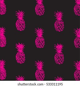 Hand drawn pineapple pattern