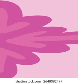 Flor rosa desenhada à mão sobre fundo branco