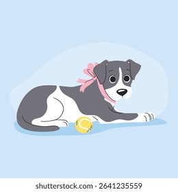 hand drawn pitbull vector design.