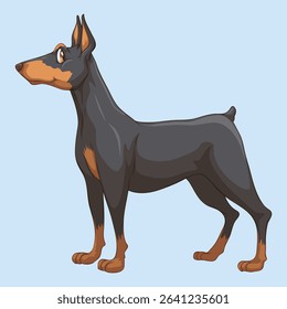 hand drawn pitbull vector design.