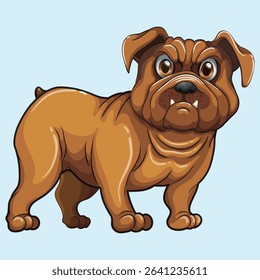 hand drawn pitbull vector design.